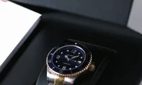 Tide | Silver- & Gold-Tone Stainless Steel Dive Watch With Tide | Silver- & Gold-Tone Stainless Steel Dive Watch With