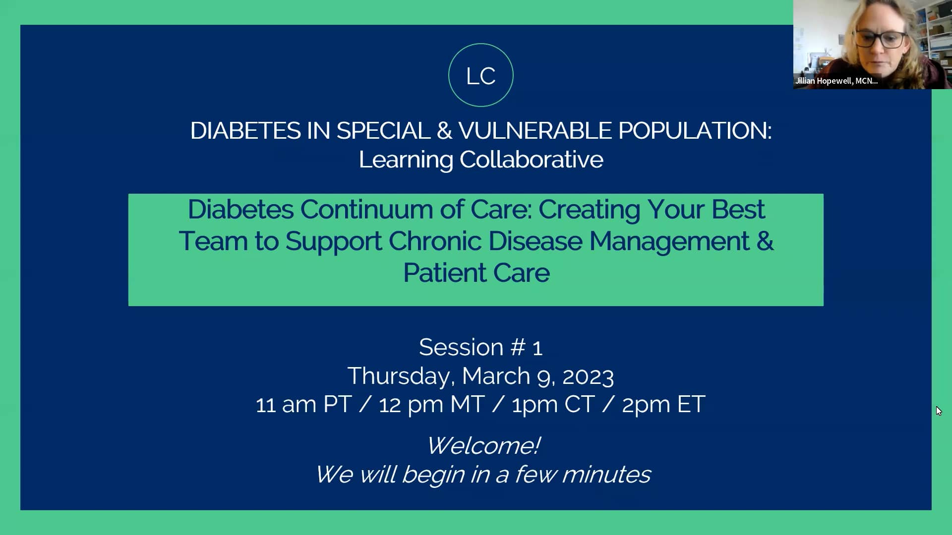 Diabetes Continuum of Care: Creating Your Best Team to Support Chronic ...