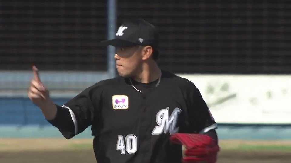 【4回裏】マリーンズ・西村天裕 移籍後初登板初奪三振!!  2023年3月11日 東北楽天ゴールデンイーグルス 対 千葉ロッテマリーンズ