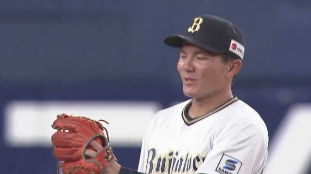 【9回表】支配下へアピール!! オリックス・茶野篤政 一打同点のピンチでランナーを刺す、ファインプレーを見せる!!  2023年3月11日 オリックス・バファローズ 対 読売ジャイアンツ