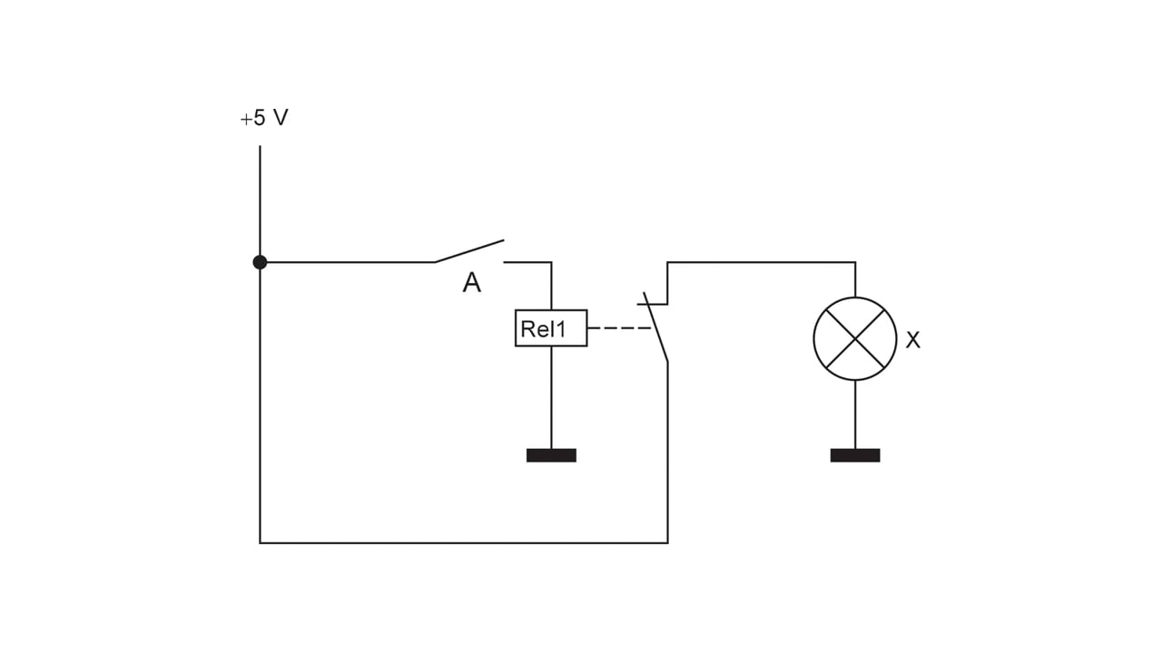 Circuit logic NOT