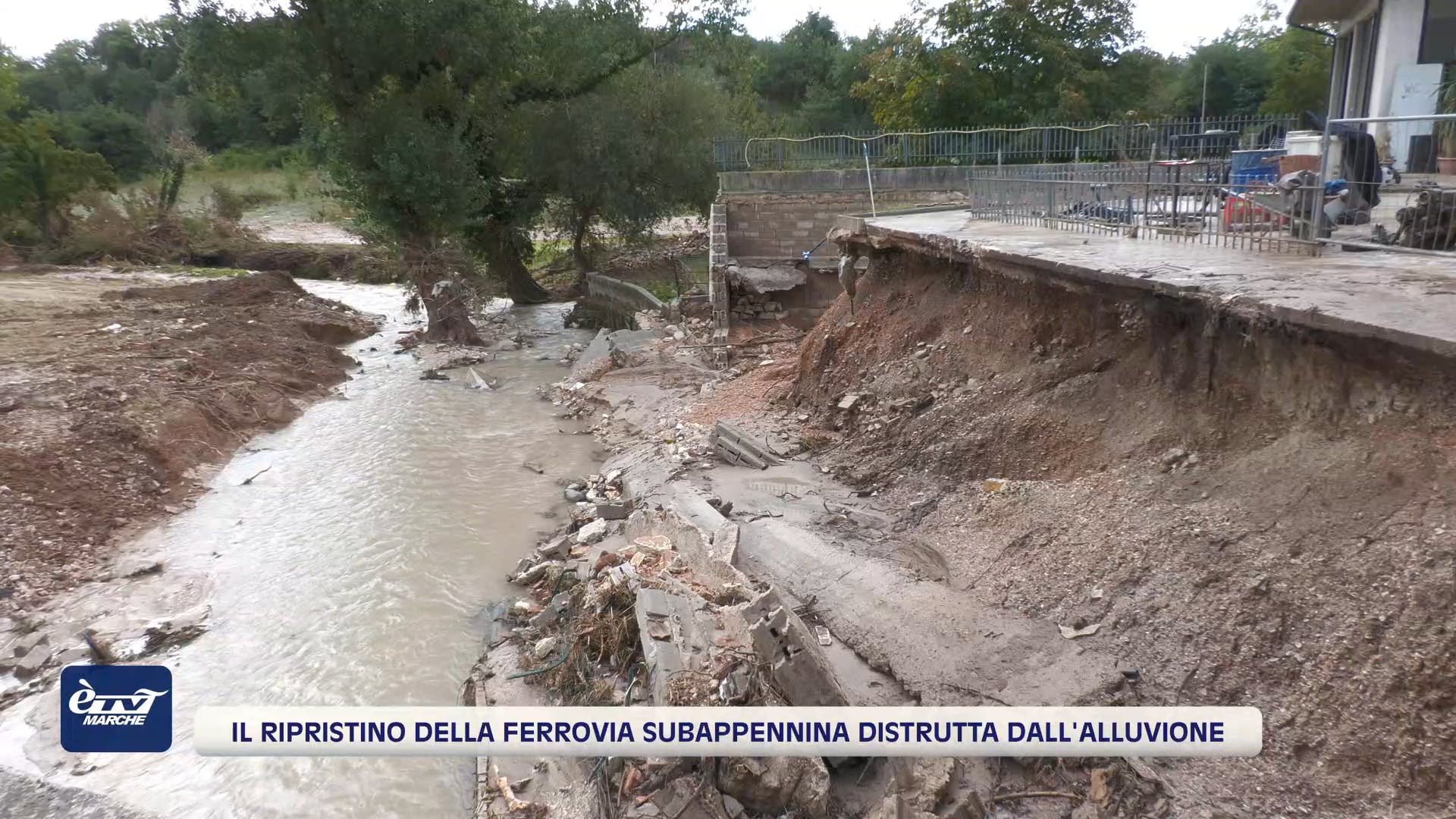 Il ripristino del tratto della ferrovia Subappennina distrutta dall'alluvione - VIDEO