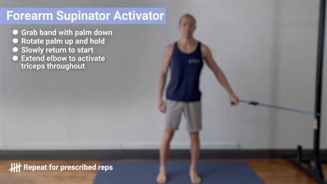 Example Exercise: Forearm Supinator Activaton