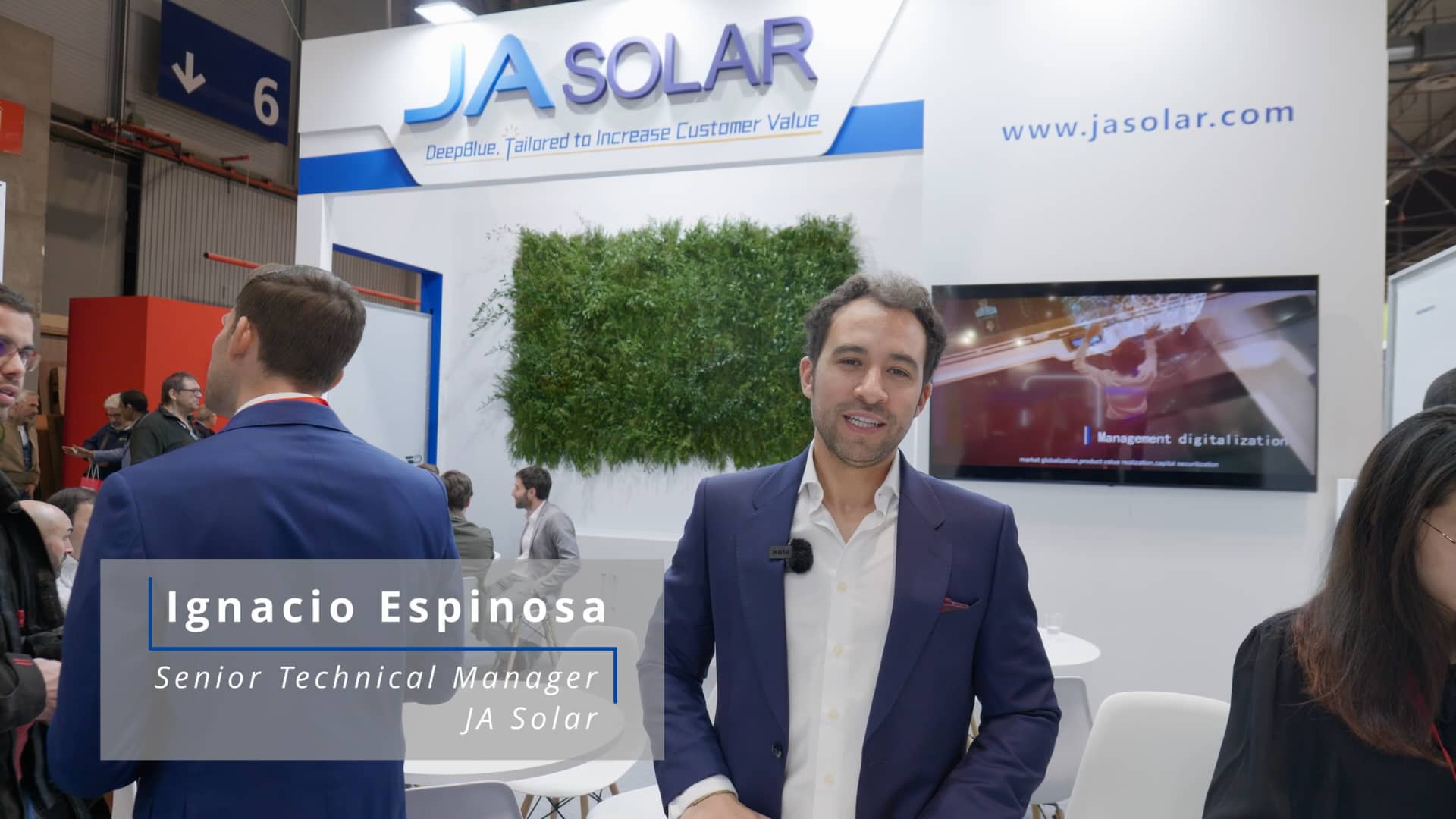 Booth Walkthrough GENERA JA Solar, Ignacio Espinosa Gil, Senior Technical Manager on Vimeo