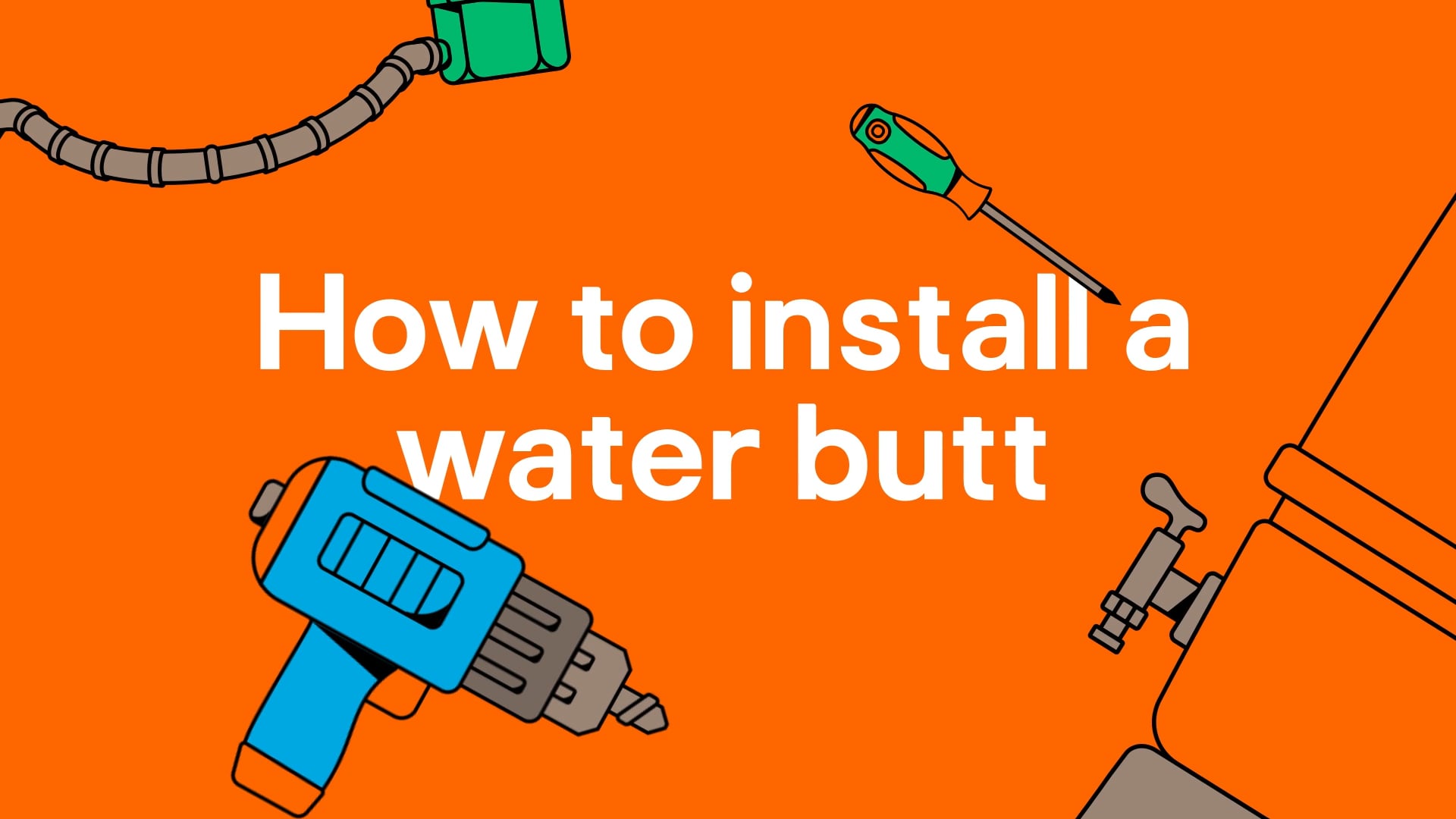 B&Q How to Install a Water Butt