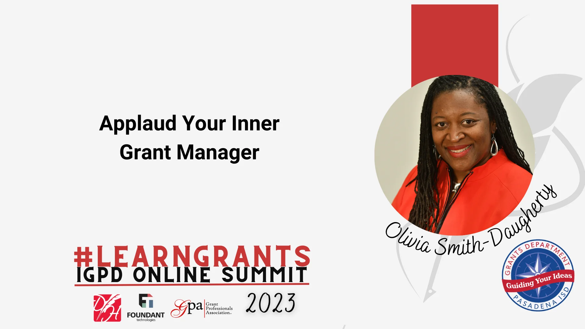 Applaud Your Inner Grant Manager (Olivia Smith-Daugherty)