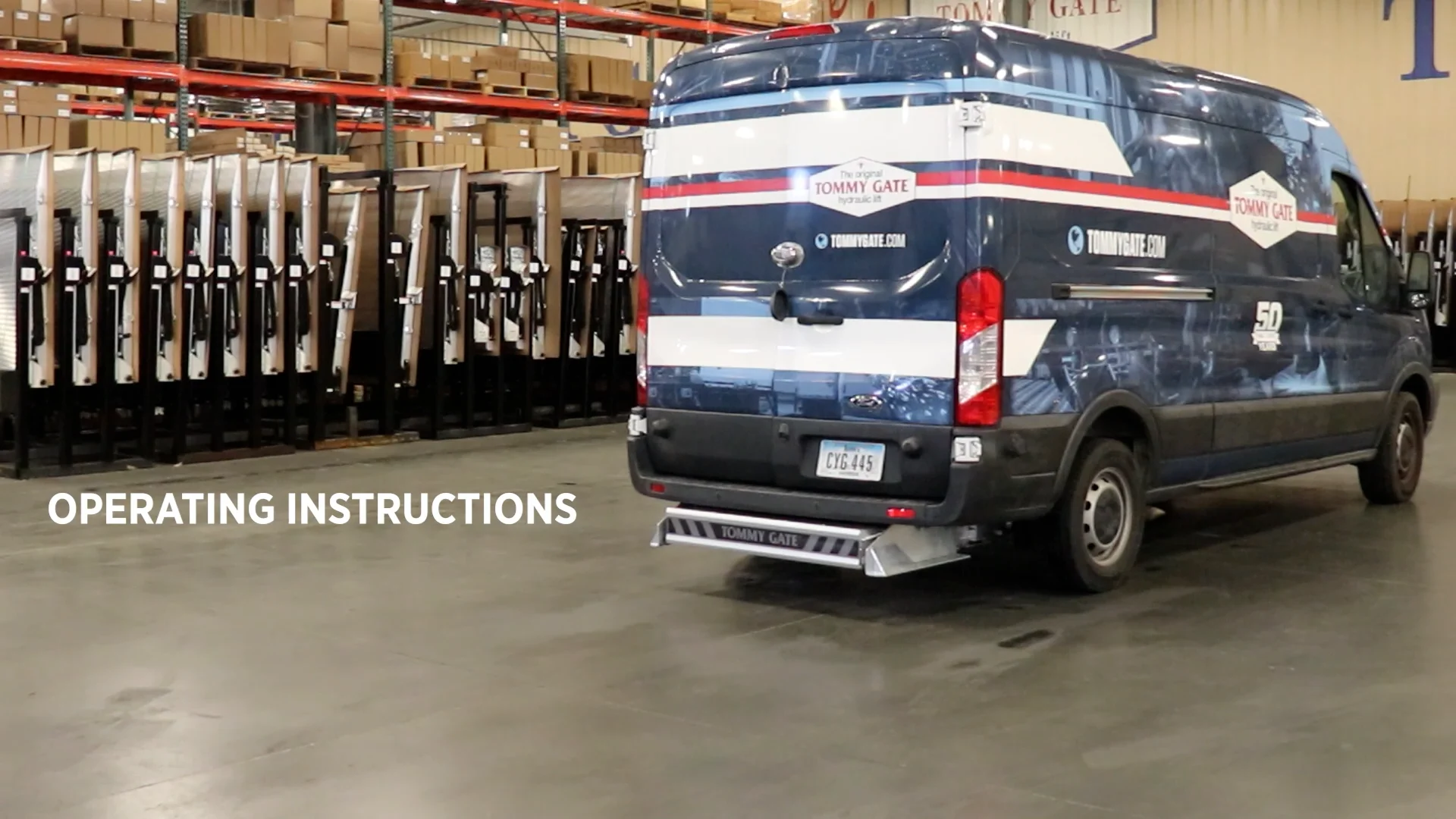 Liftgates for Cargo Vans Operating Instructions for the Tommy Gate