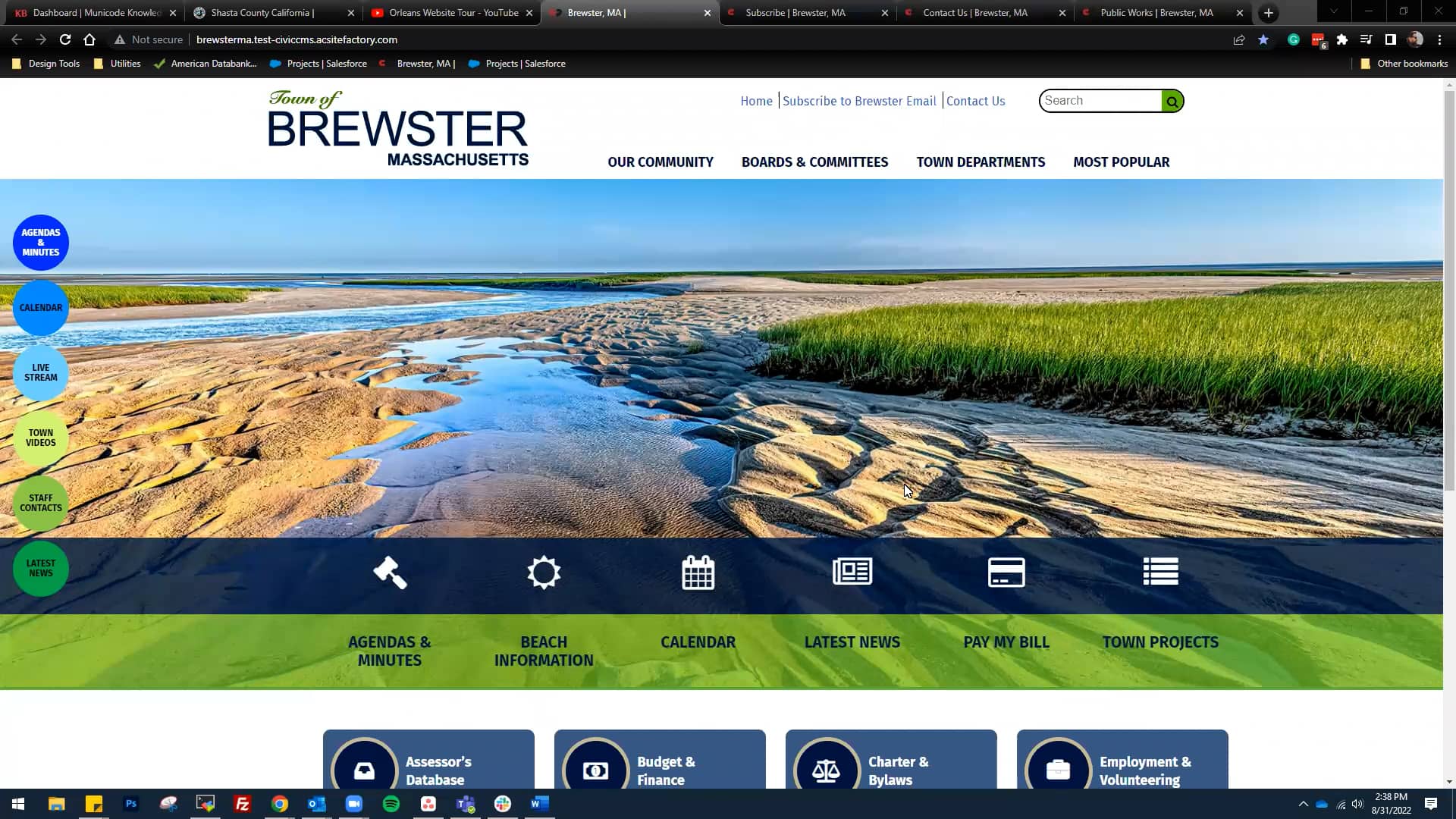 Brewster New Website Overview on Vimeo