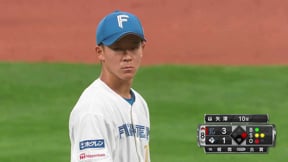 【8回表】二刀流!! ファイターズ・矢澤宏太がライオンズ・蛭間拓哉を空振り三振に抑え、ドラ1対決を制する!!  2023年3月14日 北海道日本ハムファイターズ 対 埼玉西武ライオンズ