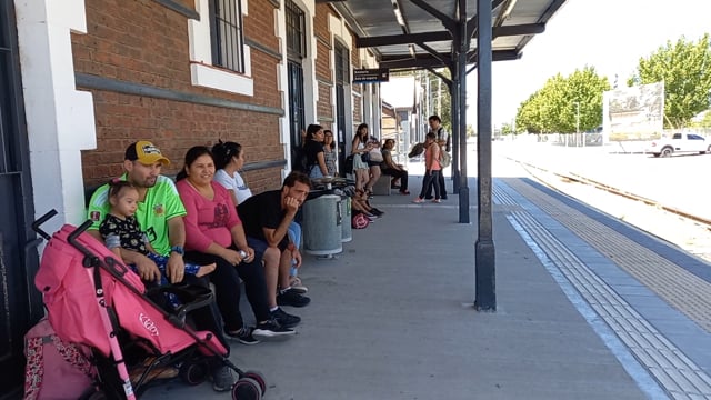 Waiting at the train station 2