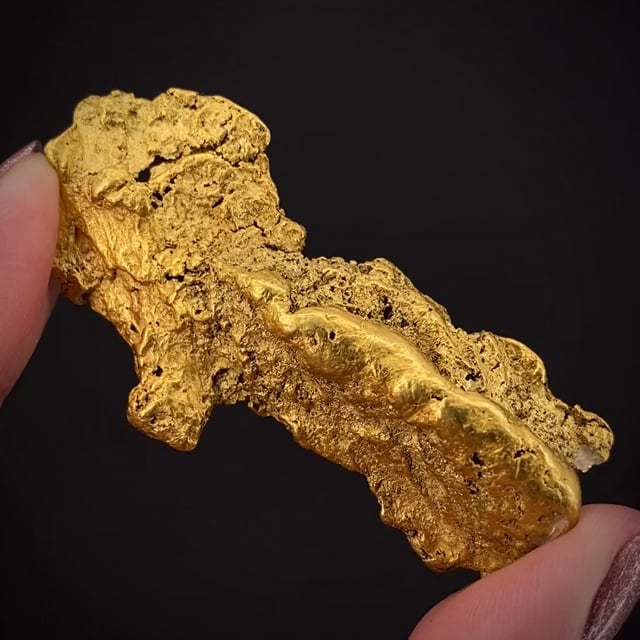 Gold nugget - GOLD23-02 - Yuba River placers area - USA Mineral Specimen