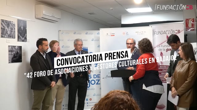 Convocatoria Prensa: "42 Foro de Asociaciones y Gestores Culturales en Badajoz"