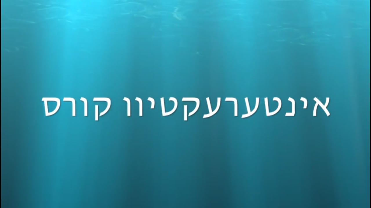 אינטערעקטיוו קורס