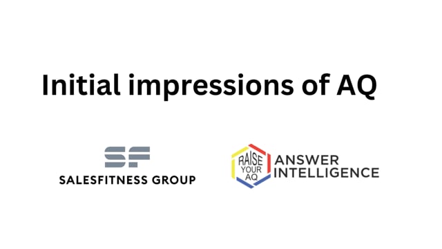 Thumbnail for '7. Initial impressions of AQ' video