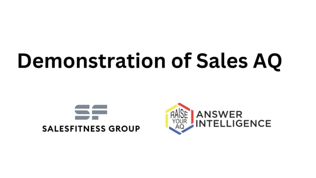 Thumbnail for '8. Demo of Sales AQ' video