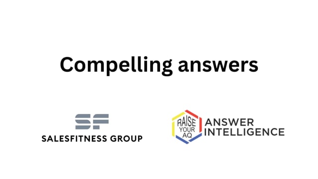 Thumbnail for '2. Compelling answers' video