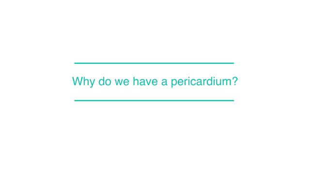 Why do we have a pericardium?