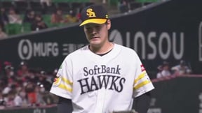 【5回表】3球三振!! ホークス・有原航平 上々の立ち上がりを見せる!!  2023年3月16日 福岡ソフトバンクホークス 対 読売ジャイアンツ