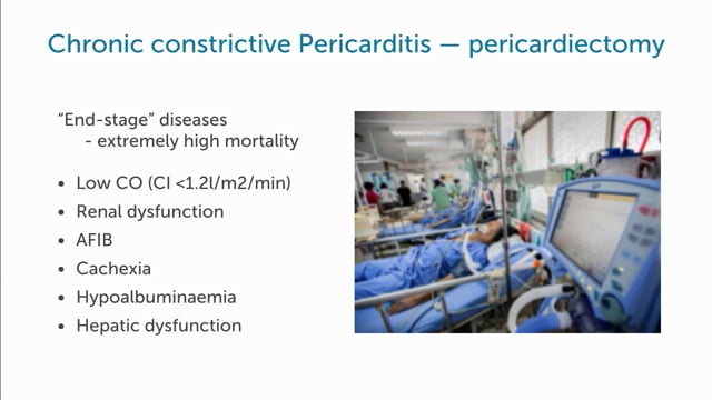 What is chronic constrictive pericarditis?