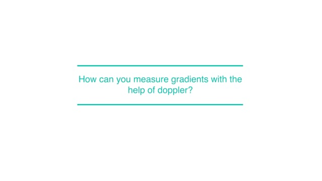 How can you measure gradients with the help of doppler?