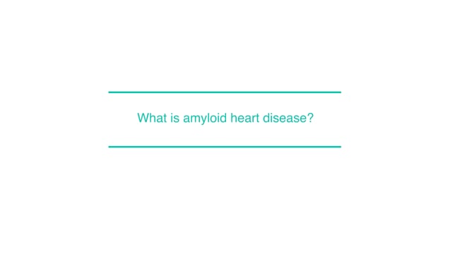 What is amyloid heart disease?