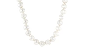 10.5-11.5mm Cultured Pearl Necklace with Sterling Silver