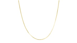 7mm 14kt Yellow Gold Adjustable Box-Chain Necklace