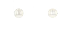 6-7mm Cultured Button Pearl Stud Earrings in 14kt Yellow Gold