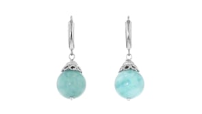 20.00 ct. t.w. Aquamarine Drop Earrings in Sterling Silver