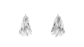 Italian Sterling Silver Twisted Hoop Earrings
