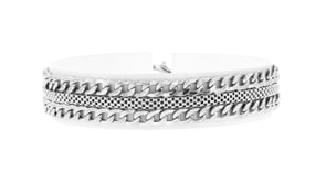 Italian Sterling Silver Curb-Link Bracelet