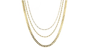 Italian 18kt Gold Over Sterling Multi-Link Layered Necklace