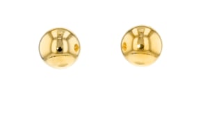 Italian 12mm 18kt Gold Over Sterling Ball Stud Earrings