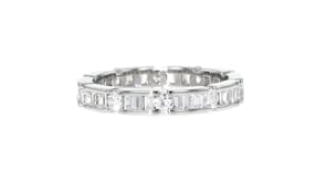 41 ct. t.w. CZ Eternity Band in Sterling Silver