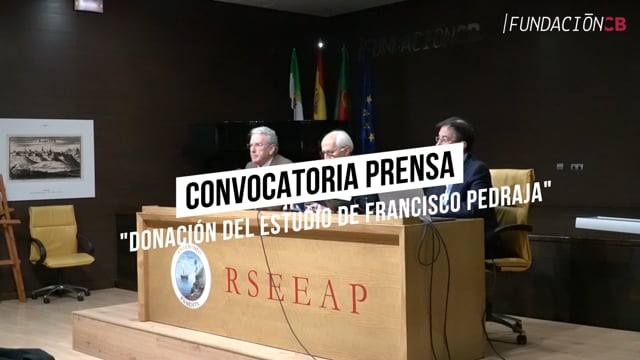 Convocatoria Prensa: "Donación del estudio de Francisco Pedraja"​