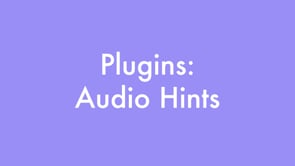 Plugins: Audio Cues