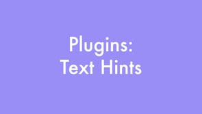 Plugins: Text Hints