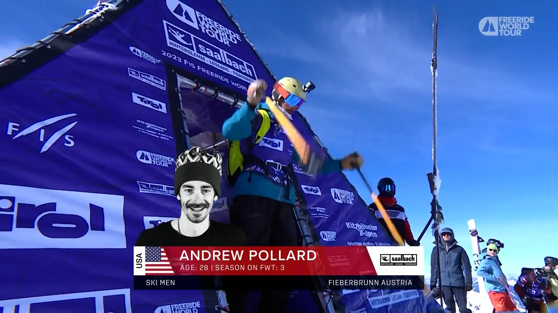 Winning Run Andrew Pollard  Freeride World Tour 2023 Stop #4 - Fieberbrunn  Pro (AUT) on Vimeo