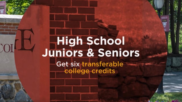 Regis Summer Scholars Pre-College Program | Regis College