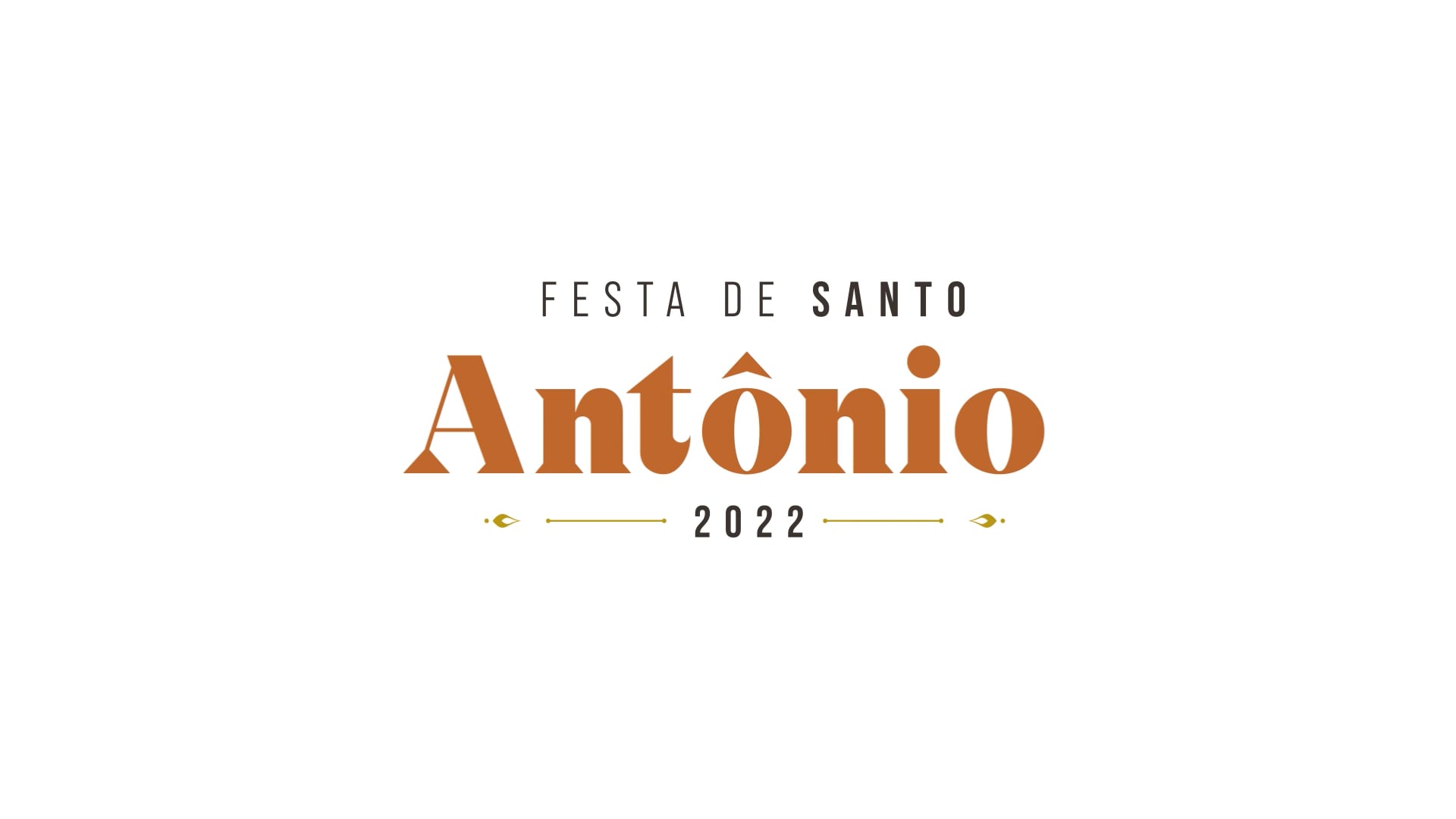 Festa de Santo Antônio - logo animado