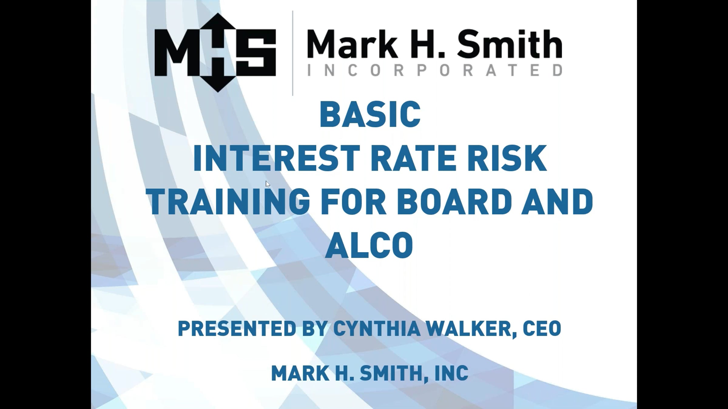 2023 3 15 Basic ALM/Interest Rate Risk Training for Credit Union ...