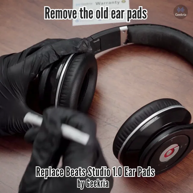 How to Replace Beats Studio 1.0 Headphones Ear Pads Cushions Geekria