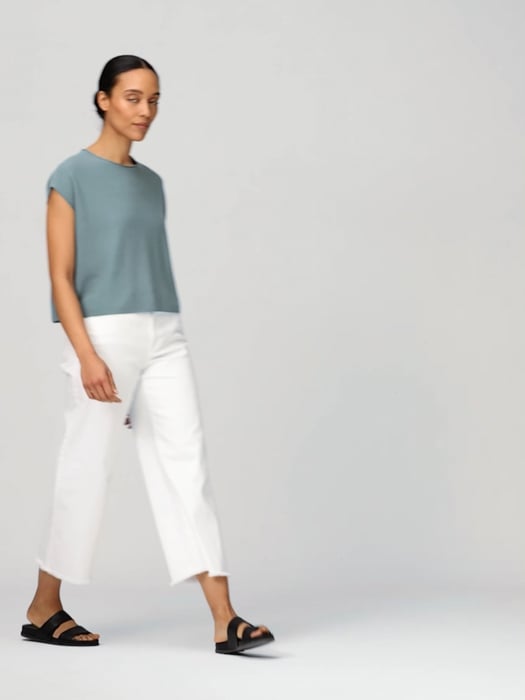 Organic Linen Cotton Seed Square Top | EILEEN FISHER Organic Linen Cotton Seed Square Top | EILEEN FISHER