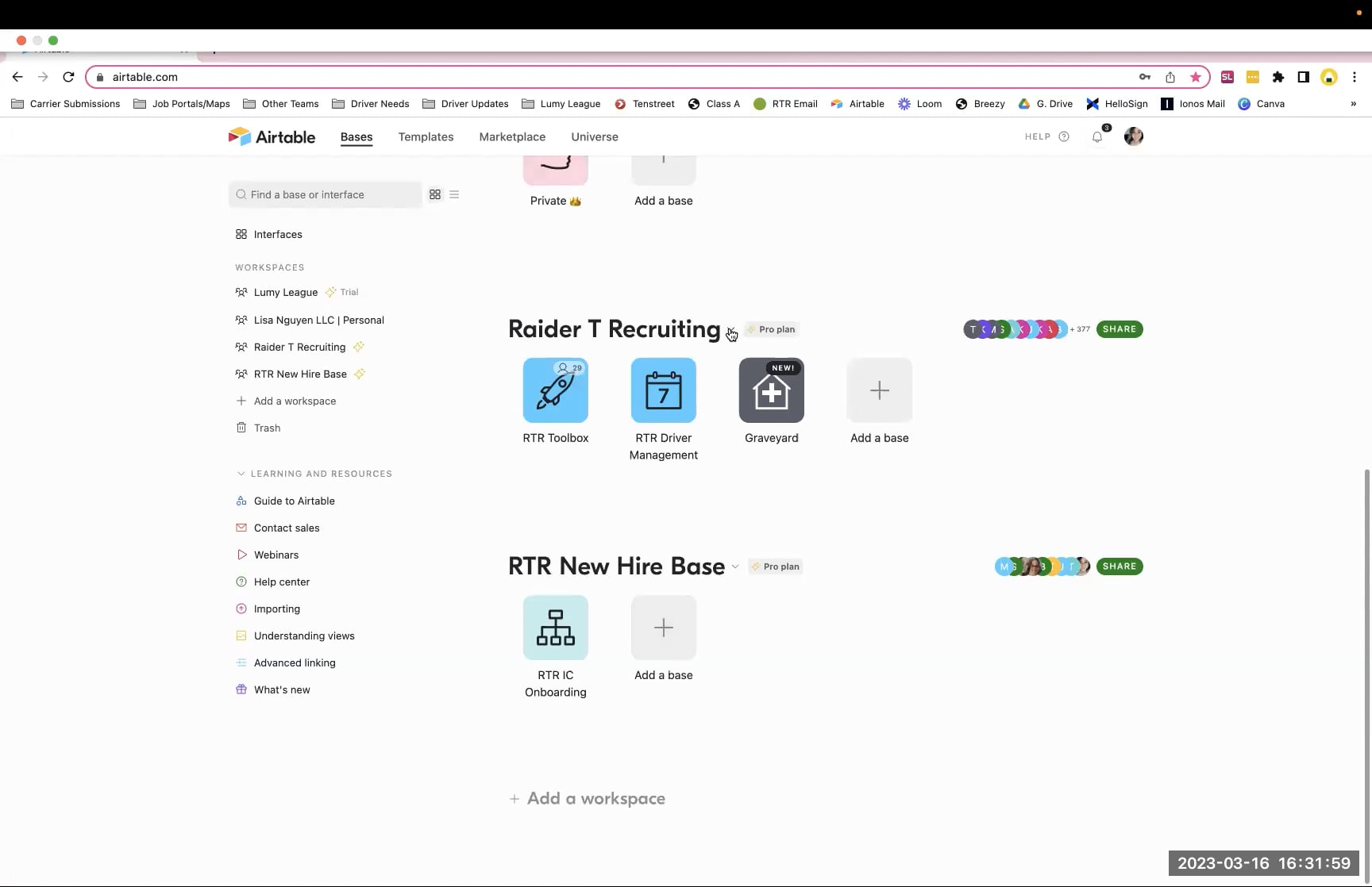 Airtable training on vimeo