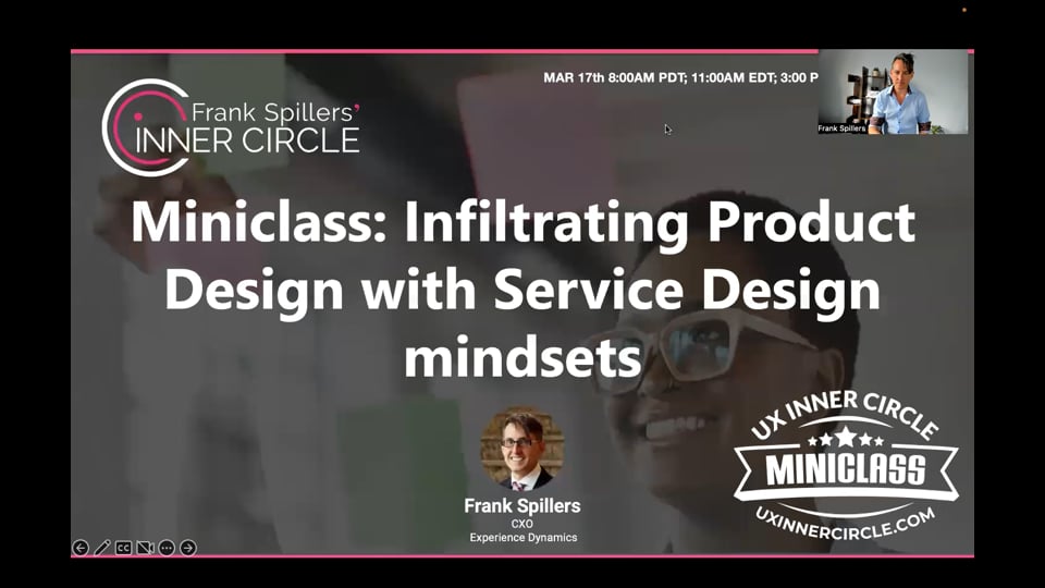 Miniclass: Infiltrating Product Design with Service Design mindsets