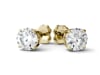 Round Moissanite Stud Earrings in 14K Yellow Gold &#40;2 ct. tw.&#41;