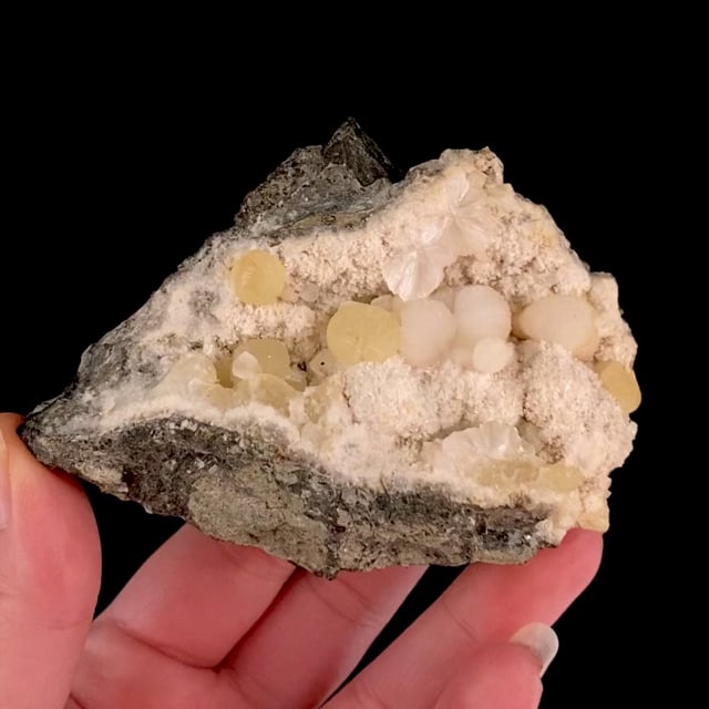 Thomsonite with Prehnite Lower New Street Quarry, Paterson, Passaic