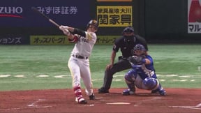 【4回裏】ホークス・栗原陵矢 追加点となるソロホームランを放つ!!  2023年3月18日 福岡ソフトバンクホークス 対 横浜DeNAベイスターズ