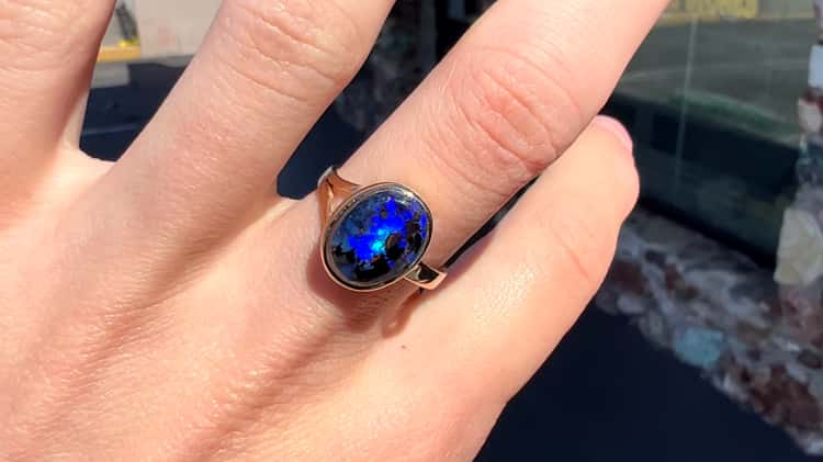 Burton's Men's Blue Sapphire Ring