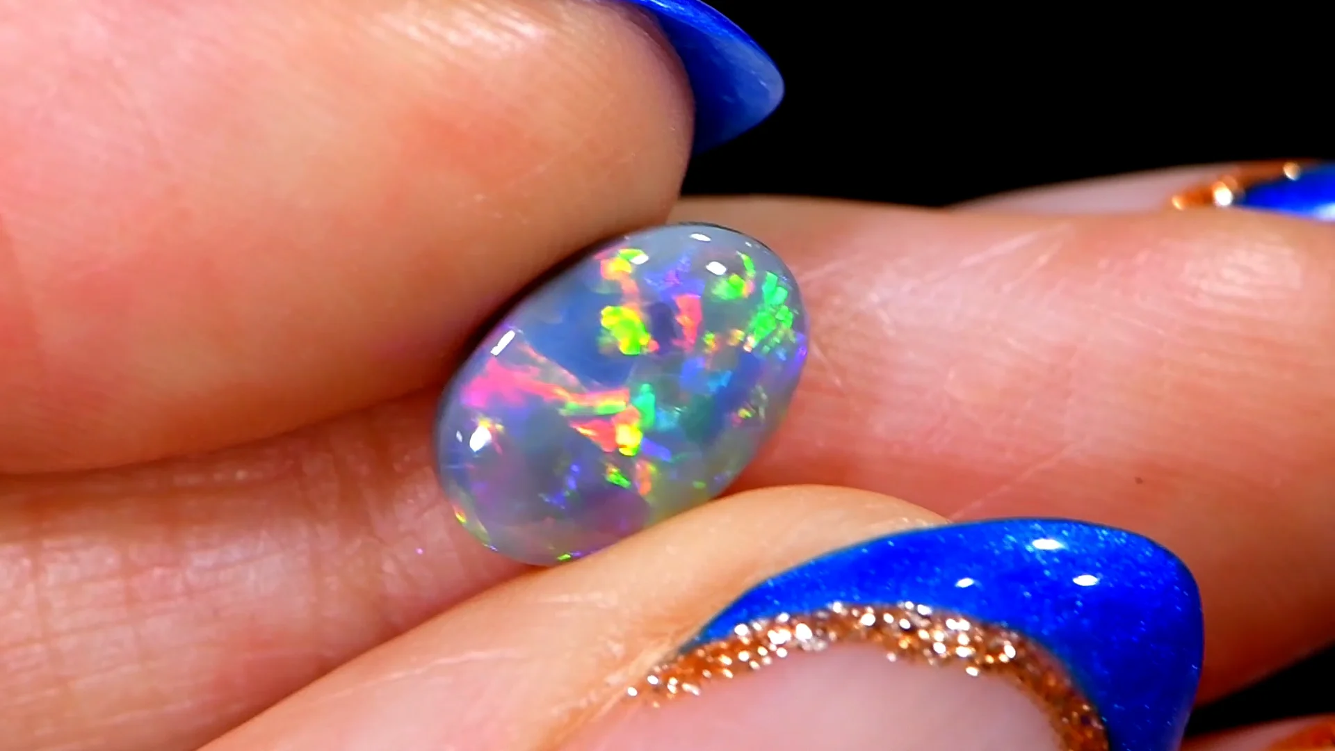 Opale Multicolore Du Soudan 1,41 Carats - Pierre Naturelle Avec étiquettes